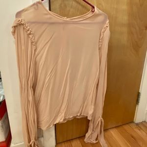 Urban Outfitters. Peach long sleeve top